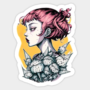 Otaku Anime Plant Lady Sticker